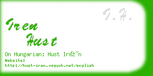 iren hust business card